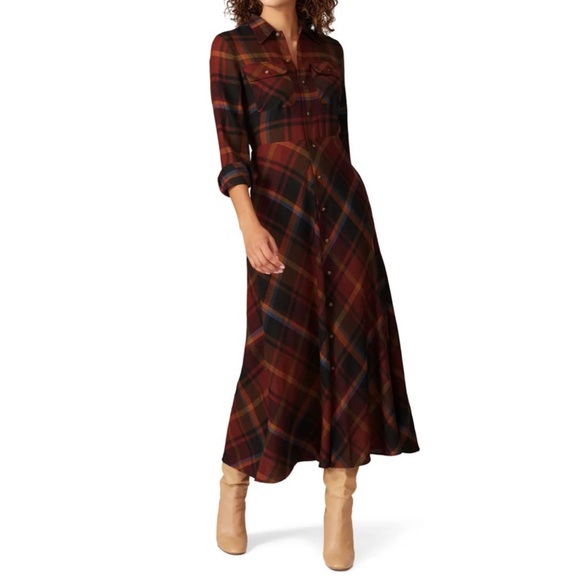Polo Ralph Lauren Dresses & Skirts - Polo Ralph Lauren Long Plaid Shirt Dress